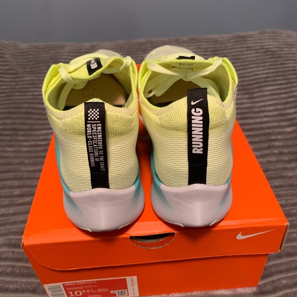 Nike zoom fly 4 barely volt mens 9 womens 10.5 - Picture 8 of 9